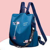 Ethnic Style 3D Embroidery Backpack Women's Oxford Cloth Backpack