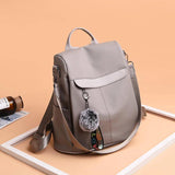 Waterproof Casual Women Backpack Purse Anti-theft Rucksack Mochila Hairball