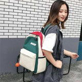 Canvas Women's Backpack College Style Bag