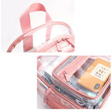 Transparent Waterproof PVC Women Backpack Clear Beach Backpacks