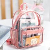 Transparent Waterproof PVC Women Backpack Clear Beach Backpacks
