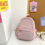 Nylon Women Backpack Small Travel Bag Letters Embroidery Mini Shoulder Bag