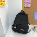 Nylon Women Backpack Small Travel Bag Letters Embroidery Mini Shoulder Bag