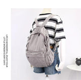 Canvas Backpack Student Schoolbag Mini Backpack Women