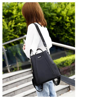 Waterproof Women Small Shopping Backpacks Shoulder Bag
