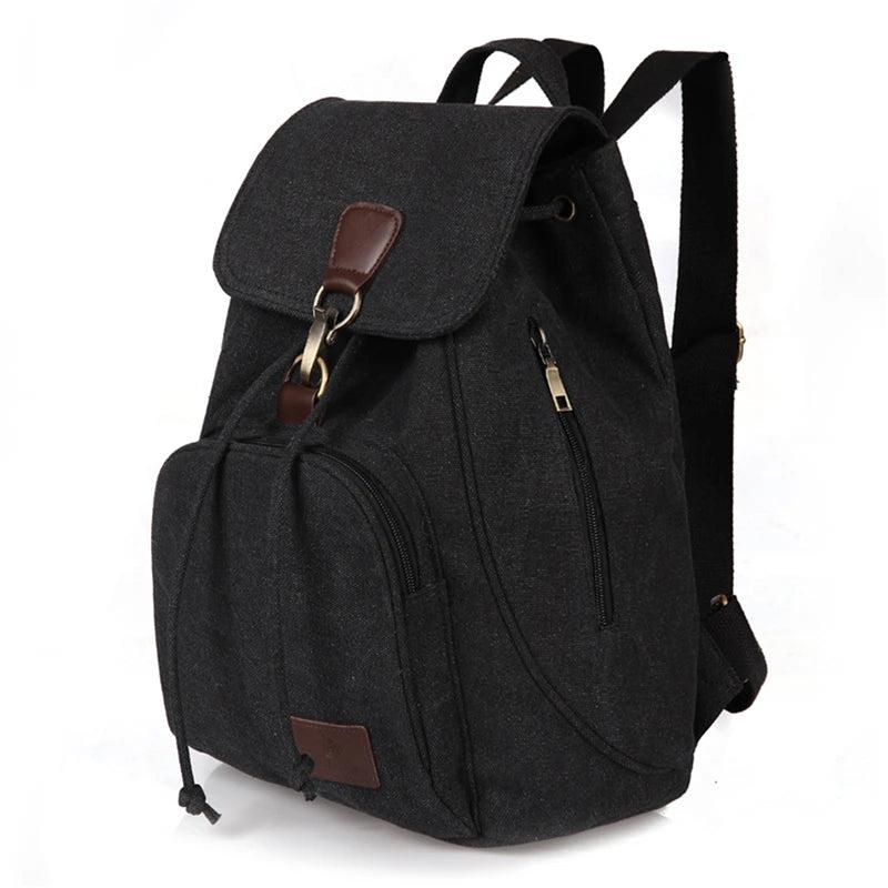 Canvas Laptop Travel Backpacks High School College Bag