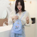 Candy Colors Backpacks Women Oxford Cloth High School Bags Teenage Girl Rucksack