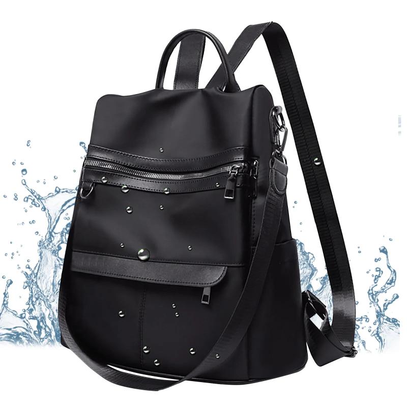 Waterproof Canvas Backpack Large Capacity Preschool School Bag for Girls