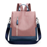 Ladies Versatile Leather Shoulder Bag Casual Large Capacity Backpack