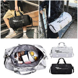 Workout Tote Sports Gym Bag Men Women Duffel Bag With Wet Pocket