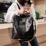 Vintage Women's Backpack Large Capacity Travel Rucksack