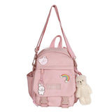 Women Nylon Convertible Backpack Shoulder Bags Ladies Daypack