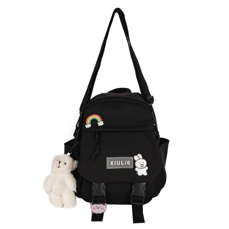 Women Nylon Convertible Backpack Shoulder Bags Ladies Daypack