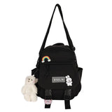 Women Nylon Convertible Backpack Shoulder Bags Ladies Daypack
