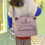 Waterproof Canvas Small Mini Backpack For Women Travel Backpack