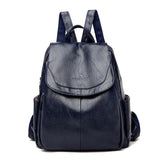 Soft Leather Women's Backpack Shoulder Bag Travel Multi-Purpose