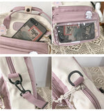Qiaoduo Mini Backpacks Women Casual Waterproof Nylon Small Shoulder Bags