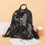 Women Lightweight Oxford Backpack Printing Casual Travel Bag