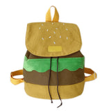 Canvas Hamburger Backpack for Teenagers