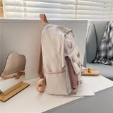 Canvas Student Teen Backpack Women's Rucksack School Bag