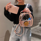 Transparent Jelly Backpack Mini Bag Female Women Small Bag