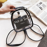 Transparent Jelly Backpack Mini Bag Female Women Small Bag