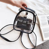 Transparent Jelly Backpack Mini Bag Female Women Small Bag