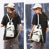 Women Small Backpack Casual Chest Bag Multi-Functional Rucksacks