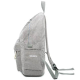 Nylon Backpack Women Softback Solid Bag Soft Handle School Bag for Girls