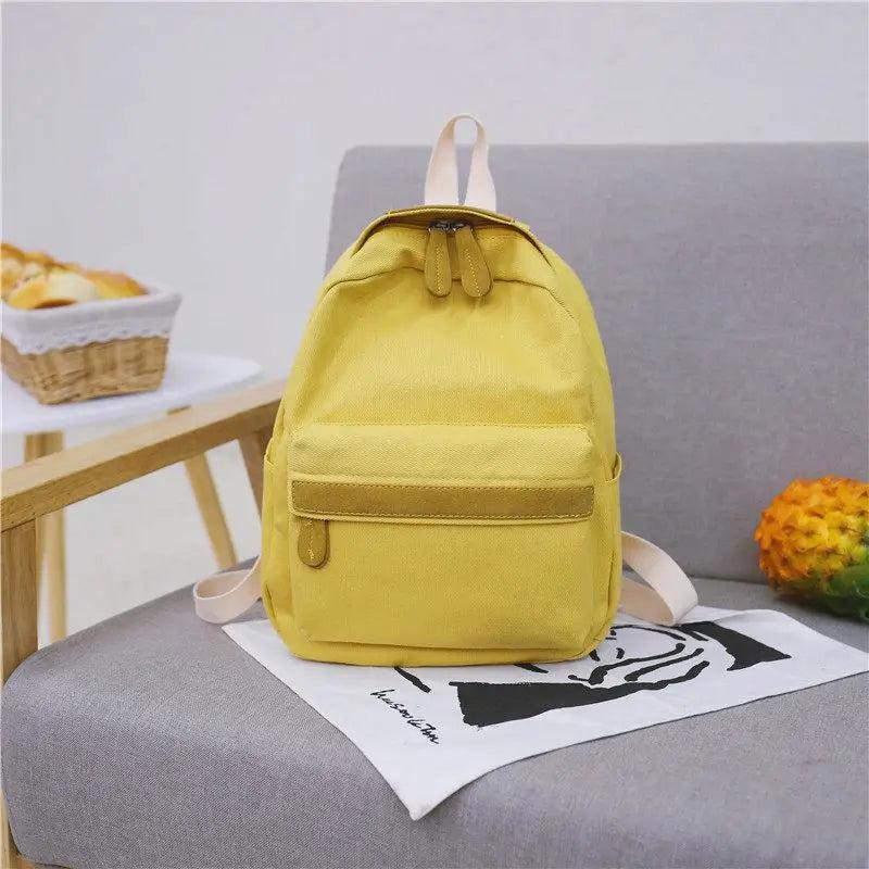 Women Canvas Backpack Ladies Shoulder School Bag Rucksack