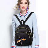 Dragonfly Lady Backpack 3D Diamond Shoulder Bag Retro Female Bag