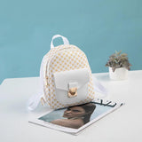 Mini Women's Backpack PU Leather Multi-Function Phone Pouch Pack