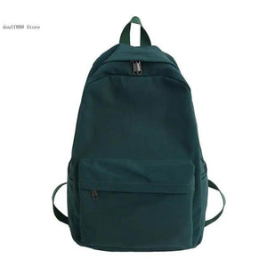 Solid Women Backpack for Teenage Girl School Bag