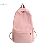 Solid Women Backpack for Teenage Girl School Bag