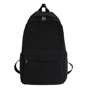 Solid Women Backpack for Teenage Girl School Bag