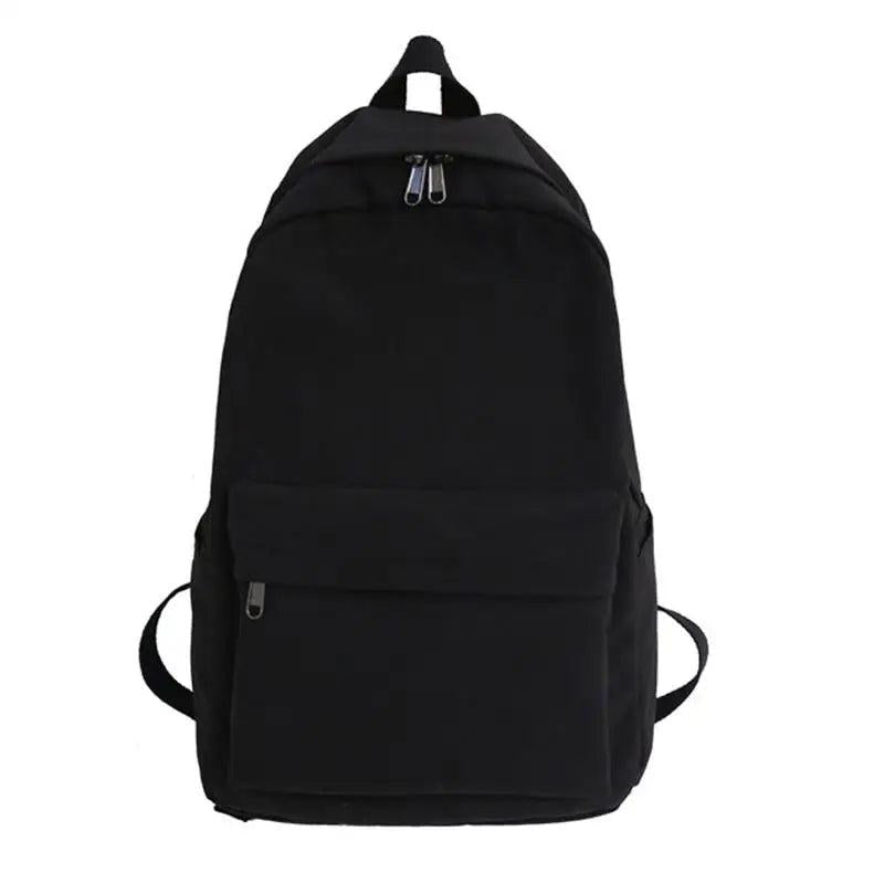 Solid Women Backpack for Teenage Girl School Bag