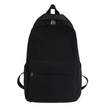 Solid Women Backpack for Teenage Girl School Bag