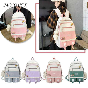 Nylon Large Capacity Backpack for Girls
