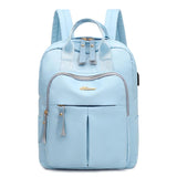 Anti Theft USB Charge Nylon Backpack Waterproof Women School Backpacks Bagpack