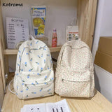 Floral Backpack Women Sweet Mori-girl School Bag Waterproof Large Capacity