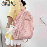 Floral Backpack College Student Large Capacity Fresh School Bag