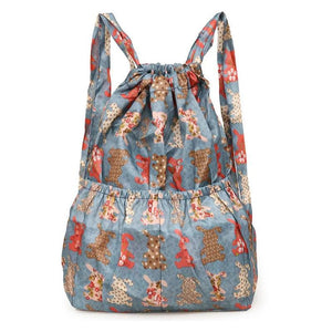 Foldable Travel Backpack - Lightweight Thin - Female Shoulder Bag