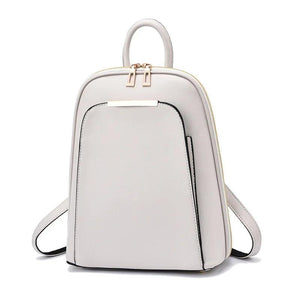 Women's PU Leather Backpack School Shoulder Bag Travel Mochila