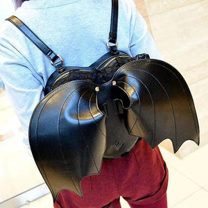 Women Daily Backpack Mochila Bat Bag Batwing Travel Bag Women Punk Stylish