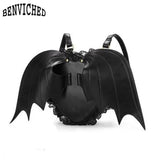 Women Daily Backpack Mochila Bat Bag Batwing Travel Bag Women Punk Stylish