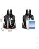 Casual Women PU Leather Backpack Female Shoulder Bag Travel Back Pack