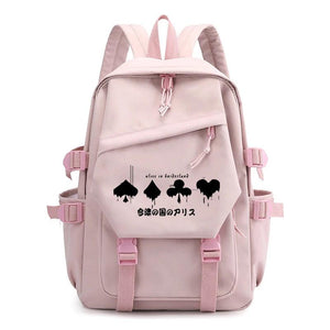 Alice In Borderland Print Teenage Backpack