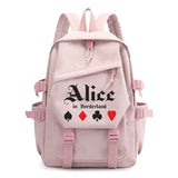 Alice In Borderland Print Teenage Backpack