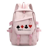 Alice In Borderland Print Teenage Backpack