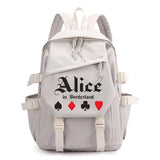 Alice In Borderland School Backpacks Women Laptop Rucksack Boys Girls Shoulder S